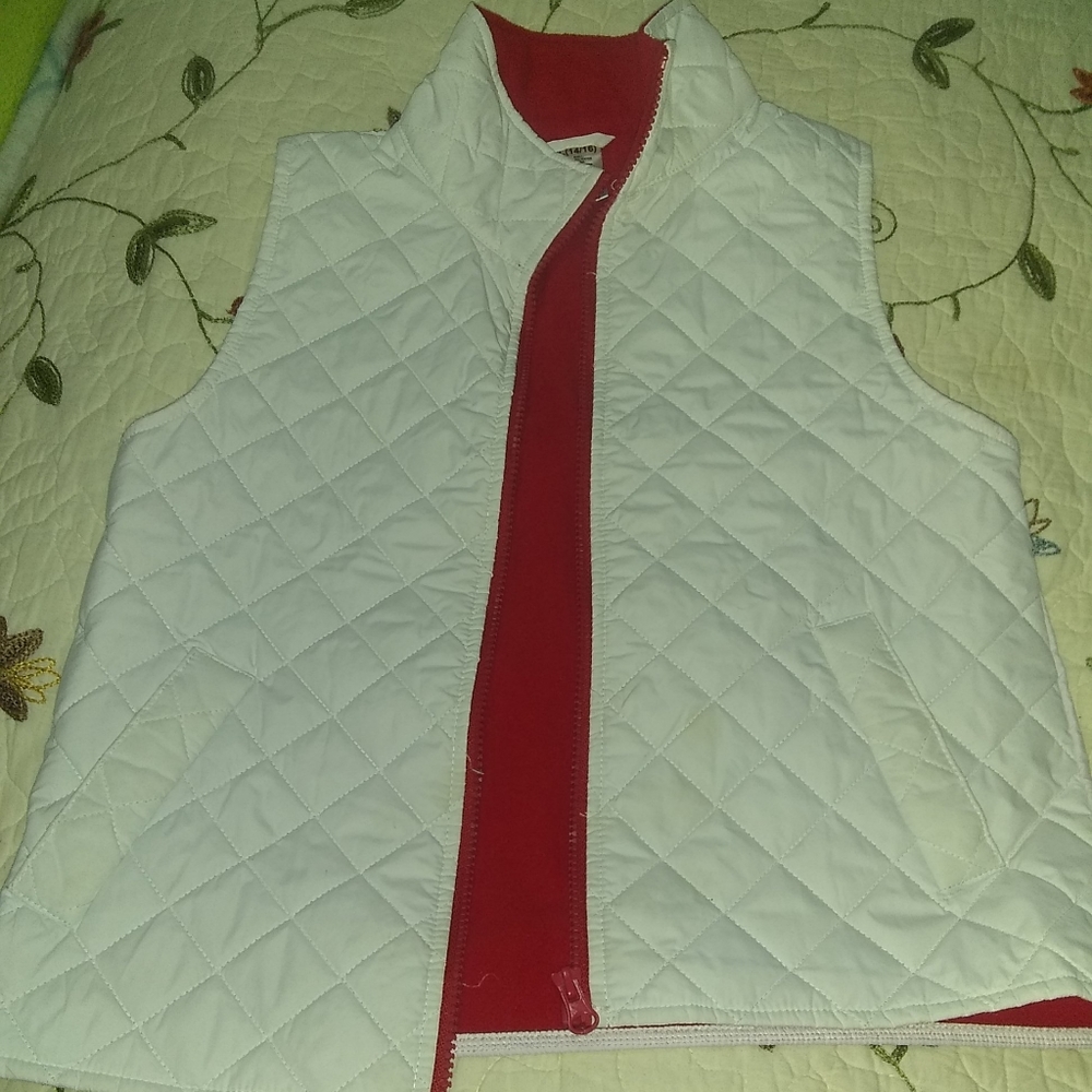 Girl's Puffer Full Zip Vest size L